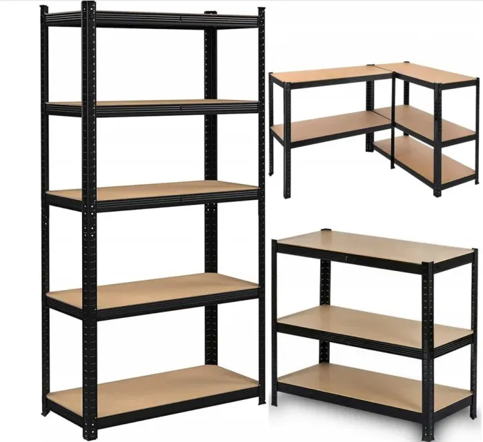 Стеллаж металлический 180x90x30 5 полок (черный) (GWI7361) - изображение 1