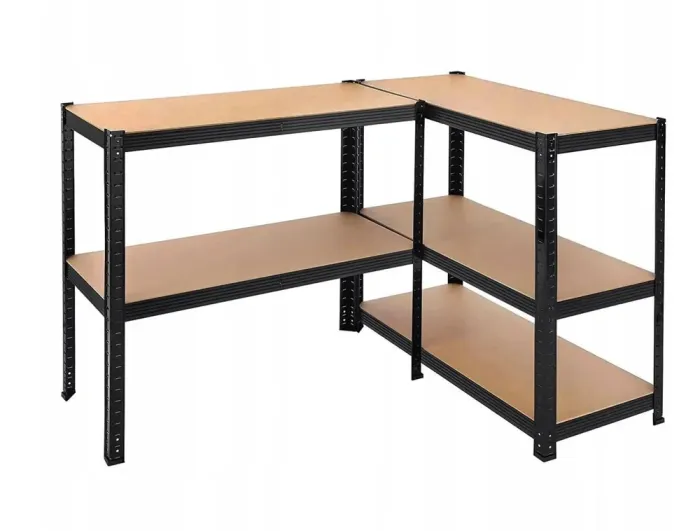 Стеллаж металлический 180x90x30 5 полок (черный) (GWI7361) - изображение 4