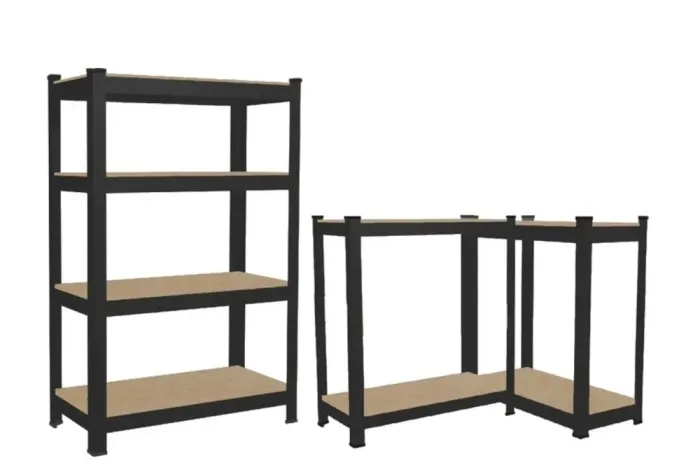 Стеллаж металлический 150x70x30 4 полки (черный) (GWI0582) - изображение 3