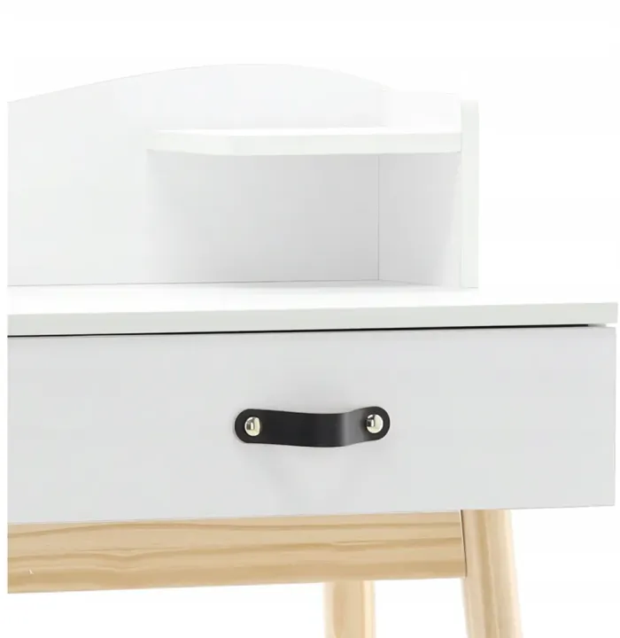 Туалетний косметичний столик з дзеркалом "MIRROR" 100х40х139см (білий) Польща (PHO1602) - зображення 5