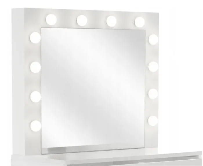 Туалетный косметический столик, зеркало с LED подсветкой, "HOLLYWOOD" 80x40x140см Польша (PHO9452) - изображение 6