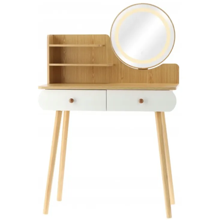 Туалетный косметический столик зеркало с LED подсветкой 80x40x120см Польша (PHO7476) - изображение 4