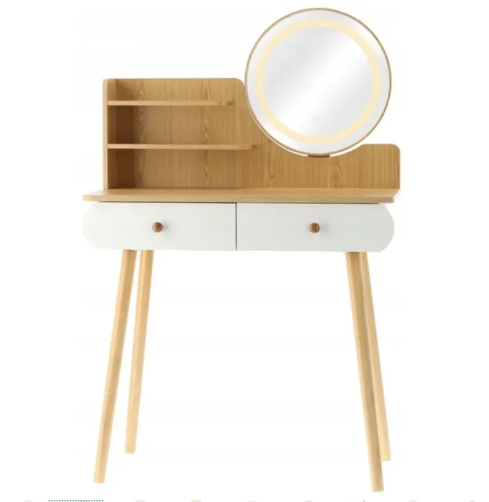 Туалетный косметический столик зеркало с LED подсветкой 80x40x120см Польша (PHO7476) - изображение 5