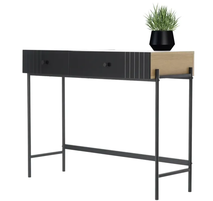 Туалетный косметический столик LOFT RETRO 100x40x79см Польша (PHO1619) - изображение 2