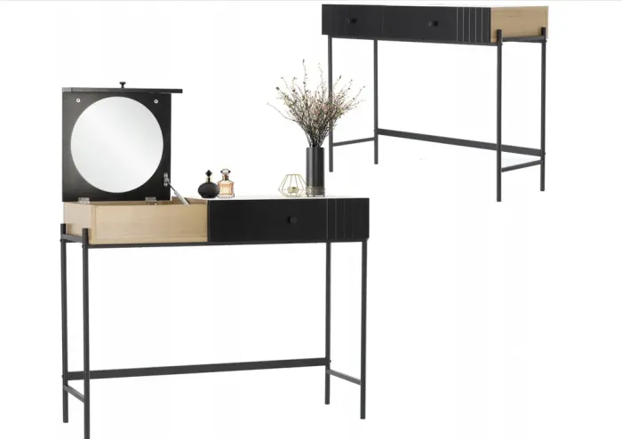 Туалетный косметический столик LOFT RETRO 100x40x79см Польша (PHO1619) - изображение 4