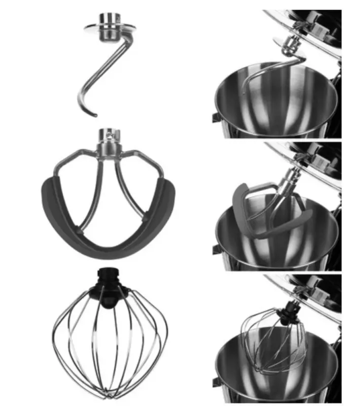 Планетарний кухонний комбайн  тістоміс міксер, блендер 3в1 Ruhhy 2200Вт 6.2л. (16747) - зображення 10