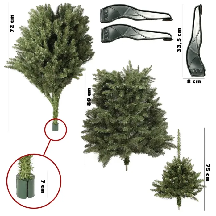 Штучна ялинка кавказька Marou 180 см, Зелена (27742) - зображення 8