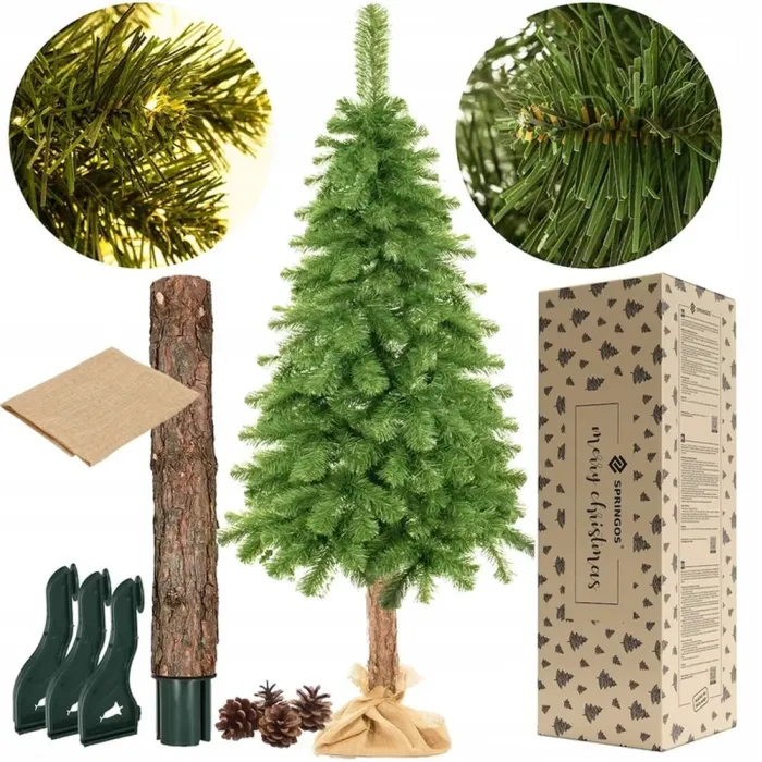 Штучна ялинка сосна на натуральному пні ПРЕМІУМ Springos 180 см (CT0114) - зображення 8