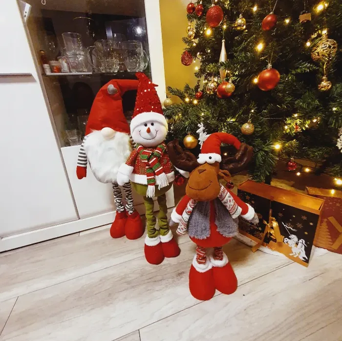 Рождественский декоративный олень с телескопическими ножками Ruhhy 88 см (22101) - изображение 4