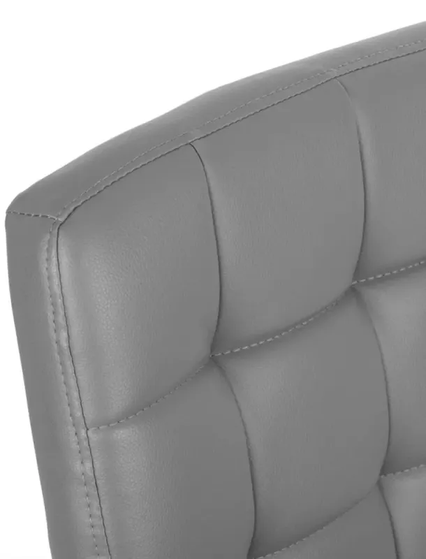 М'яке офісне крісло із еко-шкіри, Польща Сіре (G401) - зображення 5