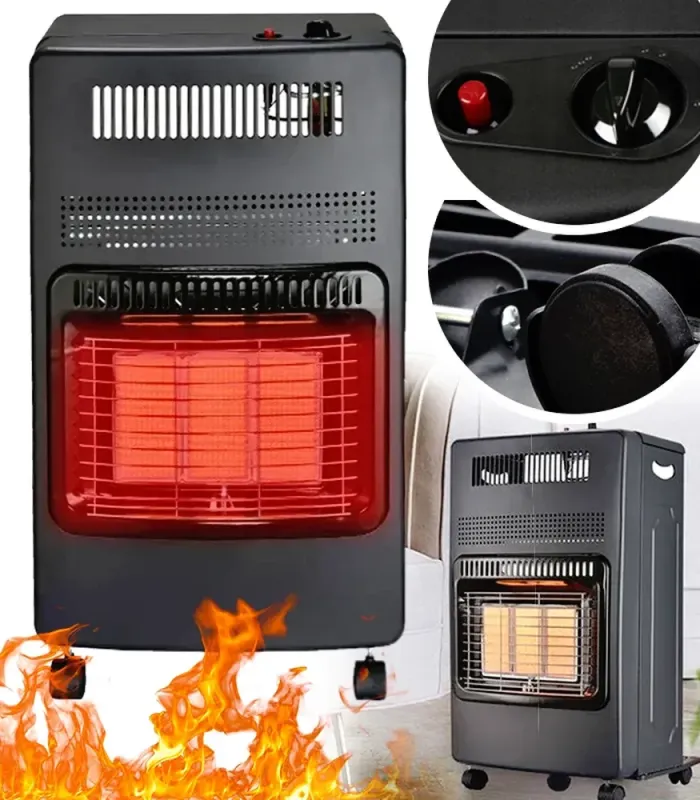 Портативный газовый инфракрасный обогреватель для помещений и улицы (4200 Вт) + шланг + редуктор, Польша (G887) - изображение 6