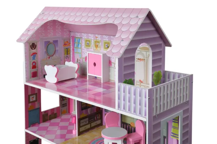 Деревянный кукольный дом с LED подсветкой (3892) - изображение 6