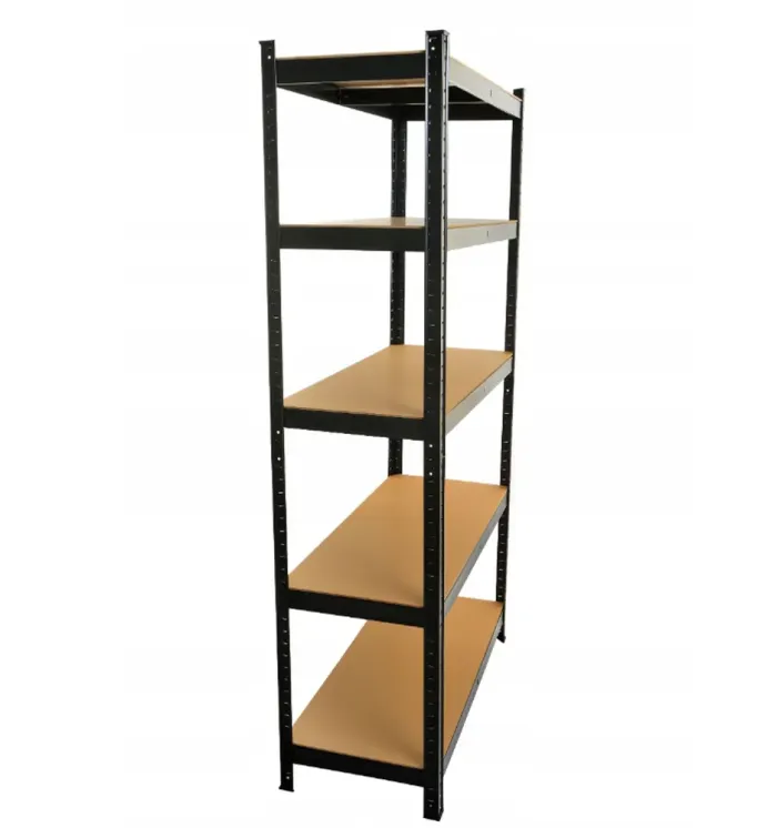 Стеллаж металлический 180х90х40 см 5 полок, погрузка - 175 кг на полку (Черный) (GWI7392) - изображение 6