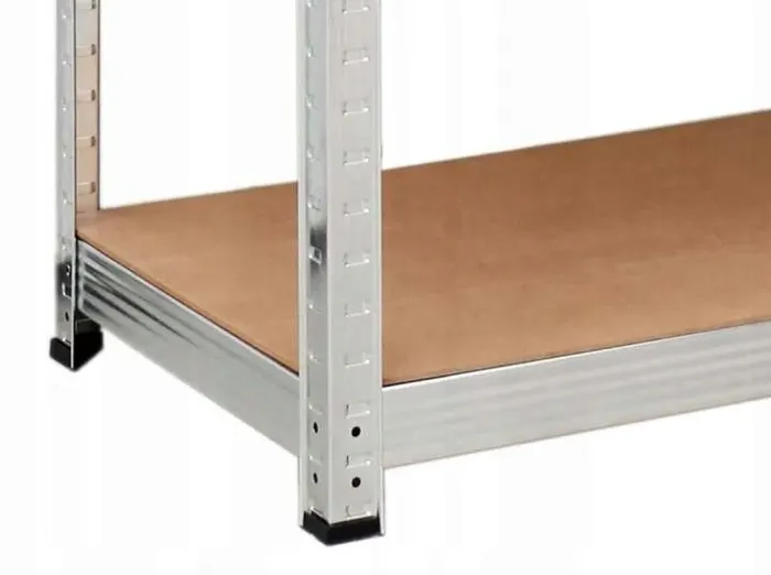 Стеллаж металлический 180х90х40 см 5 полок, погрузка - 175 кг на полку (Серый) Польша (GWI0878) - изображение 6