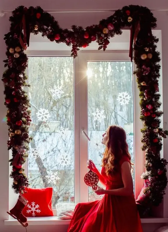 Різдвяна штучна зелена гірлянда-вінок 2,7м  Ruhhy (Польща) (22321) - зображення 3