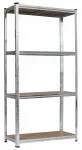 Стелаж металевий 180х90х40 4 полиці, навантаження  150кг - на полицю сірий (GWI0605)