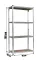 Стеллаж металлический 180х90х40 4 полки, погрузка 150кг - на полку серый (GWI0605)