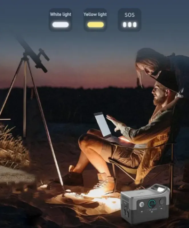 Портативна зарядна станція 3E E7 (504 Втч, 140000 мАг, LED освітлення) (A02911) - зображення 4