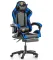 Крісло геймерське G847 синє з підставкою для ніг (G847)