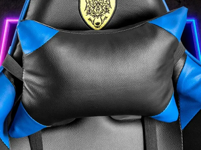 Крісло геймерське G847 синє з підставкою для ніг (G847) - изображение 5