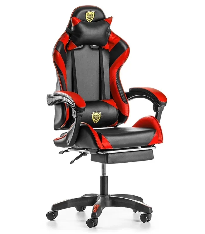 Крісло геймерське G848 червоне з підставкою для ніг (G848) - изображение 1