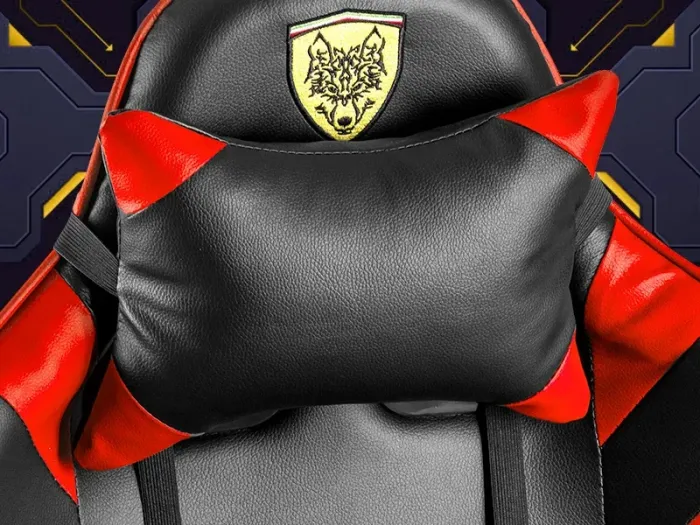 Крісло геймерське G848 червоне з підставкою для ніг (G848) - изображение 7