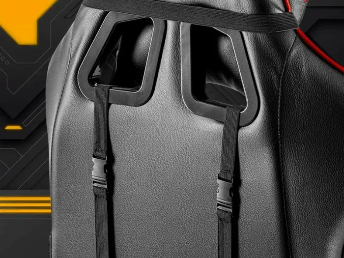 Крісло геймерське G848 червоне з підставкою для ніг (G848) - изображение 8