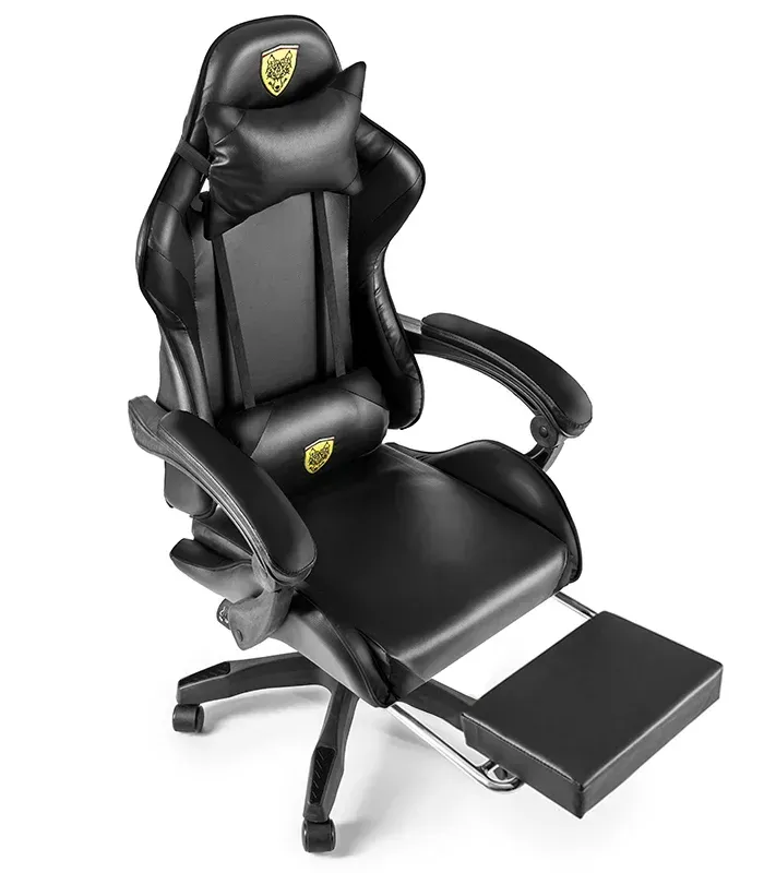 Крісло геймерське G844 чорне з підставкою для ніг (G844) - зображення 2