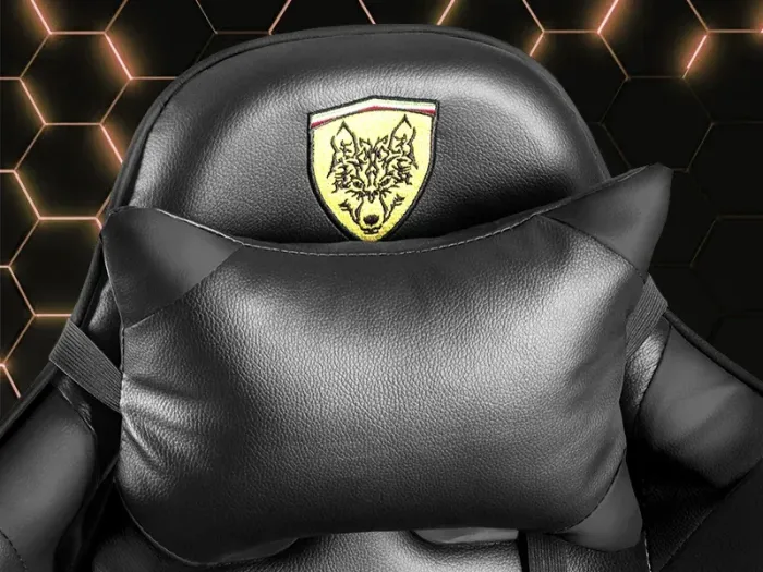 Крісло геймерське G844 чорне з підставкою для ніг (G844) - зображення 7