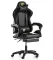 Крісло геймерське G844 чорне з підставкою для ніг (G844)