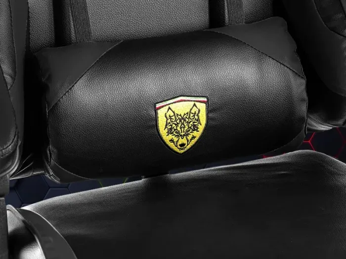 Крісло геймерське G844 чорне з підставкою для ніг (G844) - зображення 8