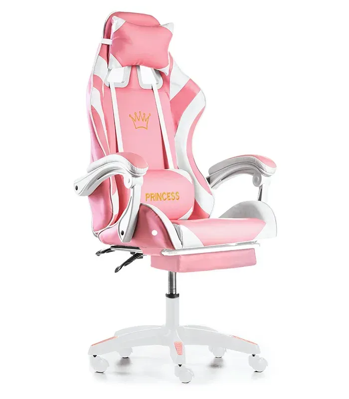 Крісло геймерське G846 рожеве з підставкою для ніг (G846) - изображение 2