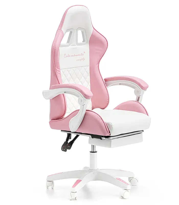 Дитяче геймерське крісло G892 з подушками та підставкою для ніг, Рожеве (G892) - изображение 3