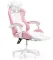 Дитяче геймерське крісло G892 з подушками та підставкою для ніг, Рожеве (G892)