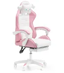 Дитяче геймерське крісло G892 з подушками та підставкою для ніг, Рожеве (G892)