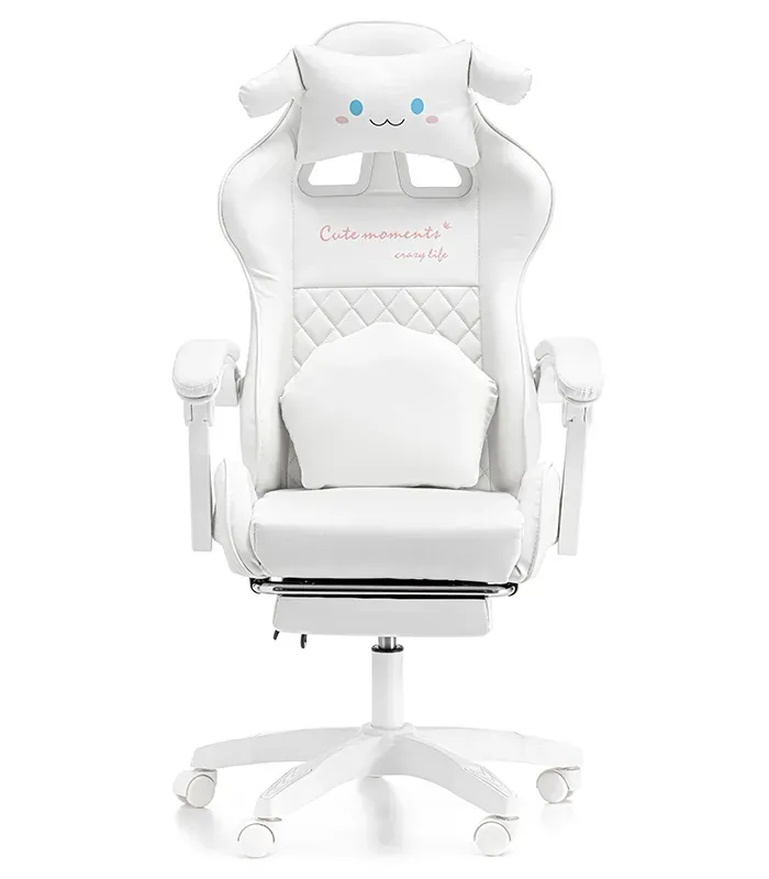 Дитяче геймерське крісло G894 з подушками та підставкою для ніг, Біле (G894) - изображение 7