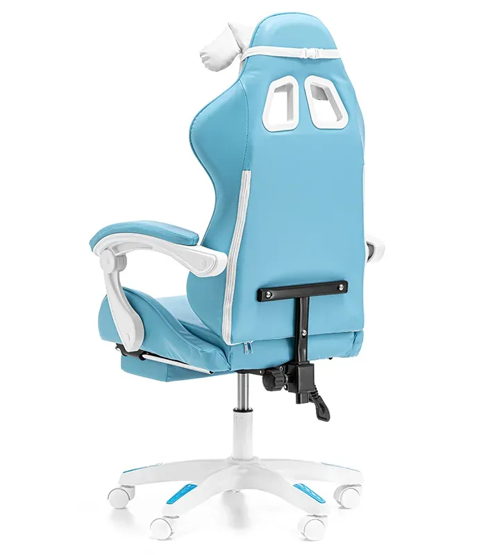 Дитяче геймерське крісло G893 з подушками та підставкою для ніг, Синє (G893) - зображення 4