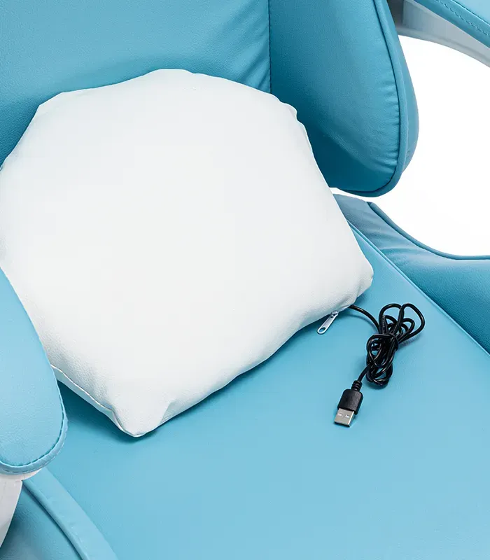 Дитяче геймерське крісло G893 з подушками та підставкою для ніг, Синє (G893) - зображення 8