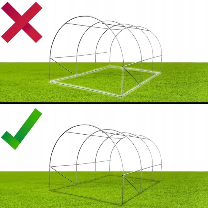 Садовая теплица с UV-12 пленкой 10м2 (4х2,5х2м) BASS POLSKA, Серая ( 85962) - зображення 10