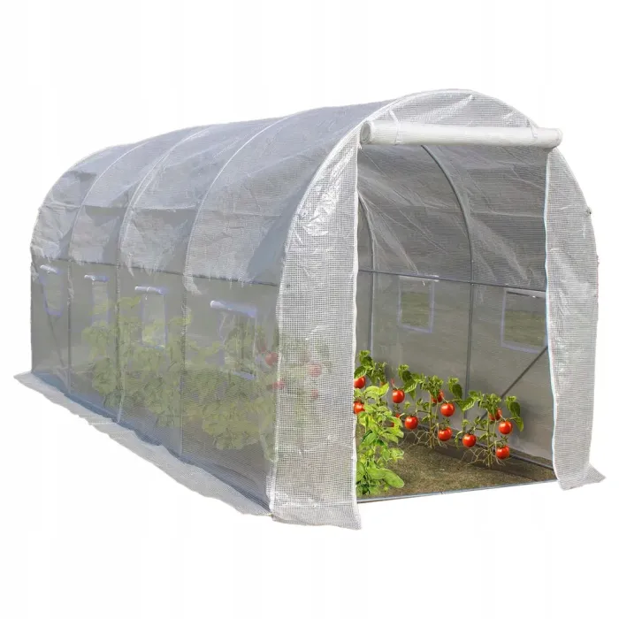 Садовая теплица с UV-12 пленкой 10м2 (4х2,5х2м) BASS POLSKA, Серая ( 85962) - зображення 1