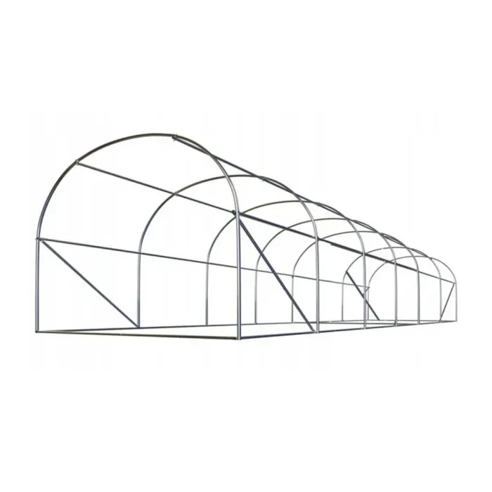 Садовая теплица с UV-12 пленкой 18 м2 (6х3х2м) BASS POLSKA, Серая (85910) - изображение 6