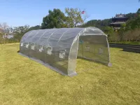 Садова теплиця з UV-12 плівкою 18 м2 (6х3х2м) BASS POLSKA, Сіра (85910)