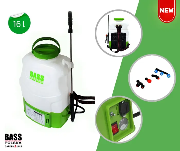 Ранцевий акумуляторний садовий обприскувач 16л Bass Polska 8616 (8616) - изображение 4