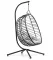 Підвісне садове крісло гойдалка (кокон / гніздо) SAN VITO з м'якою подушкою, Чорний (G730)