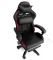 Геймерське крісло з RGB підсвіткою, подушками та висувною підставкою для ніг, Чорний (G895) (G895)