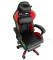 Геймерське крісло з RGB підсвіткою, подушками та висувною підставкою для ніг, Чорний/Червоний (G896) (G896)