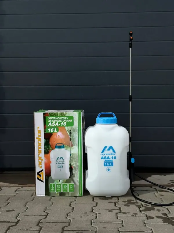 Ранцевий акумуляторний обприскувач AGRIMOTOR ASA-12 (12 літрів) 12В/8Ач (ASA-12) - зображення 2