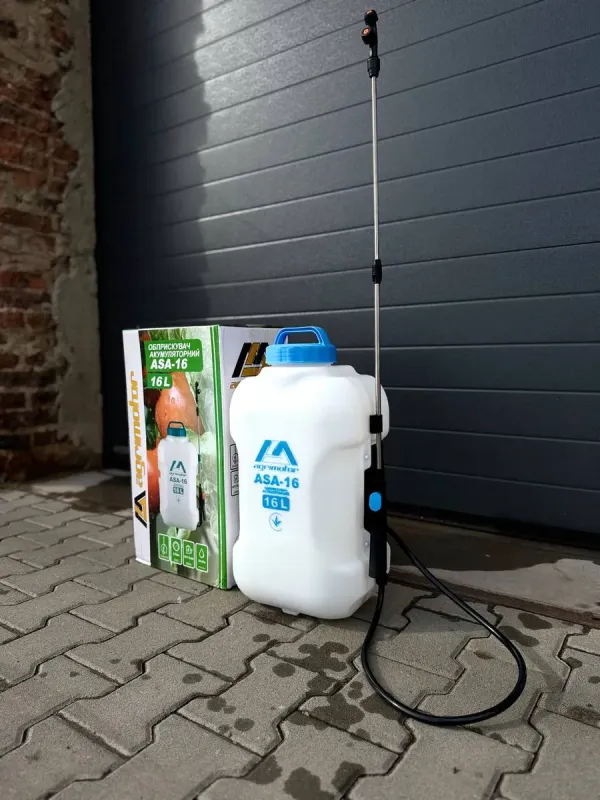 Ранцевий акумуляторний обприскувач AGRIMOTOR ASA-12 (12 літрів) 12В/8Ач (ASA-12) - зображення 7