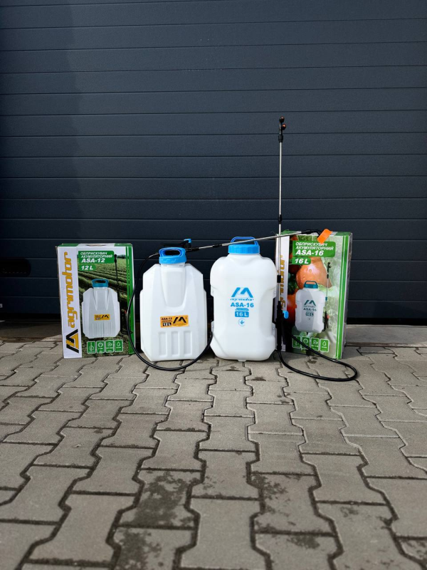 Ранцевий акумуляторний обприскувач AGRIMOTOR ASA-12 (12 літрів) 12В/8Ач (ASA-12) - зображення 1