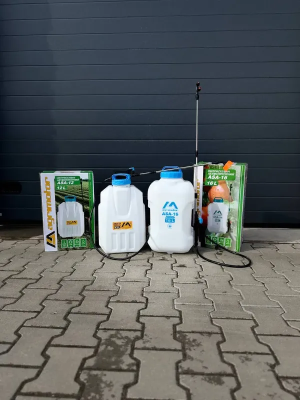 Ранцевий акумуляторний обприскувач AGRIMOTOR ASA-12 (12 літрів) 12В/8Ач (ASA-12) - зображення 1